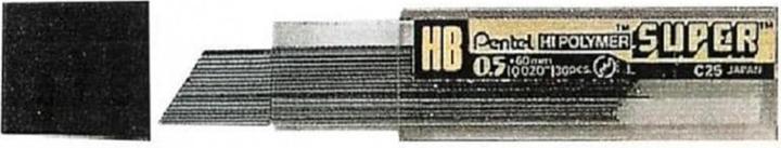 Actual product image Pentel Pencil leads Hi-Polymer Super (Refill, Graphite, 0.50 mm)