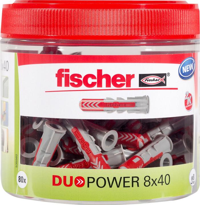 Actual product image Fischer DuoPower 8x40 can (80) (81 pcs.)