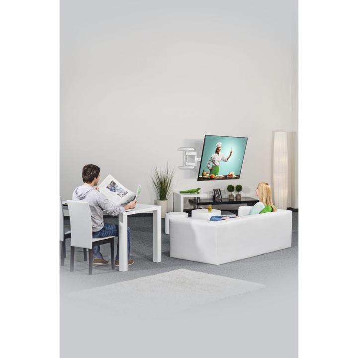 Image du produit Hama Support TV mural, pivotant, inclinable, extensible, 165 cm (65") à 35 kg (Mur, 165", 35 kg)