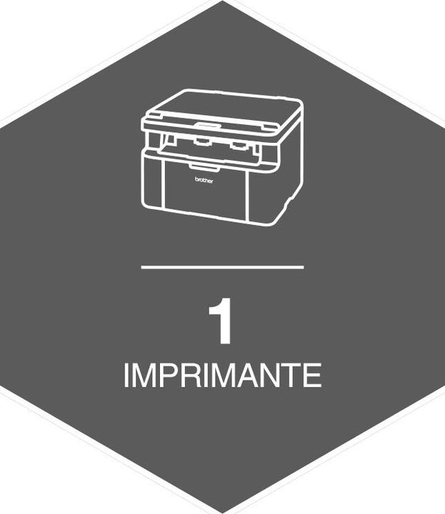Actual product image Brother DCP-1612WVB incl. 5x toner TN-1050 (Laser, Black and white)