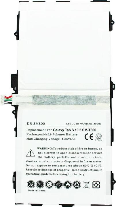 Actual product image Samsung Galaxy Tab S 10.5 battery, SM-T800, SM-T805