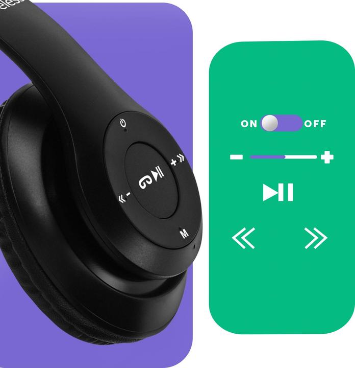 Immagine prodotto Avizar P15 Audio Cuffie over-ear Bluetooth (6 h, Senza fili)