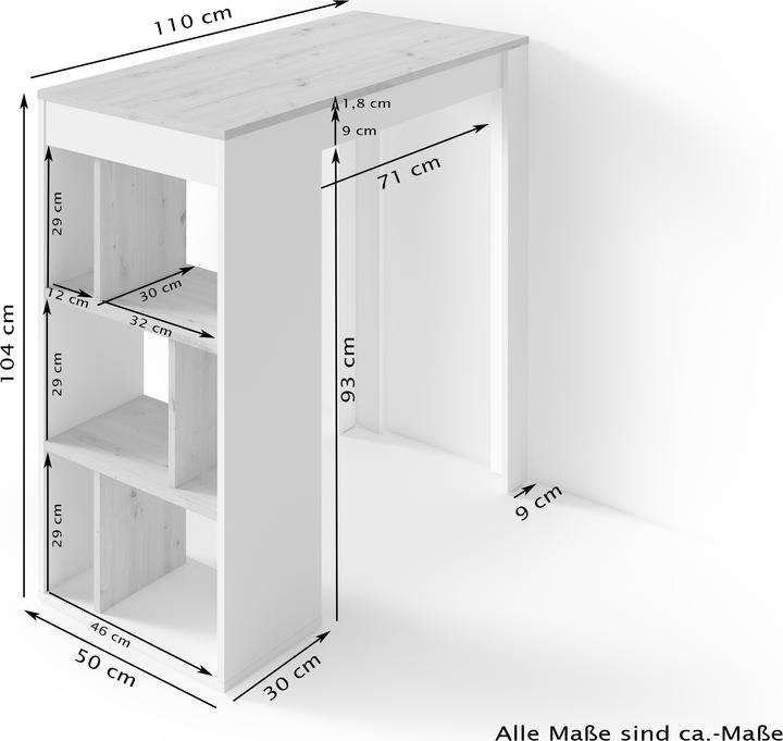 Produktbild ByLiving Moby (110 x 50 x 104 cm)