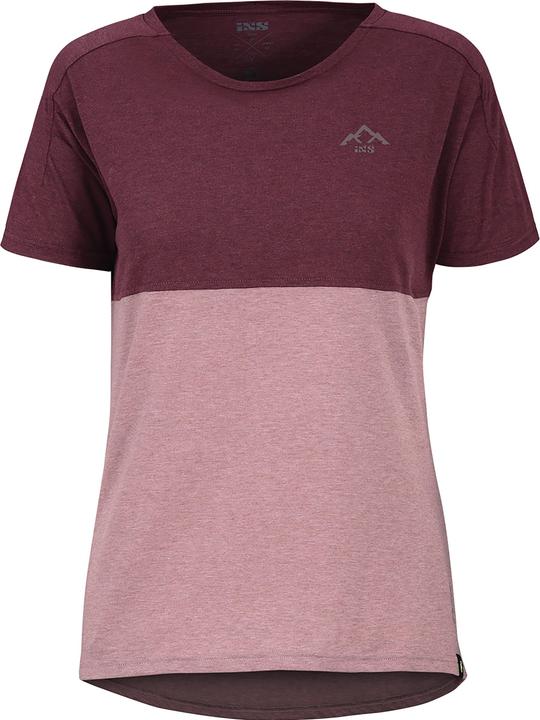iXS Damen FlowTech Tee Mountain taupe-raisin 36 (36)