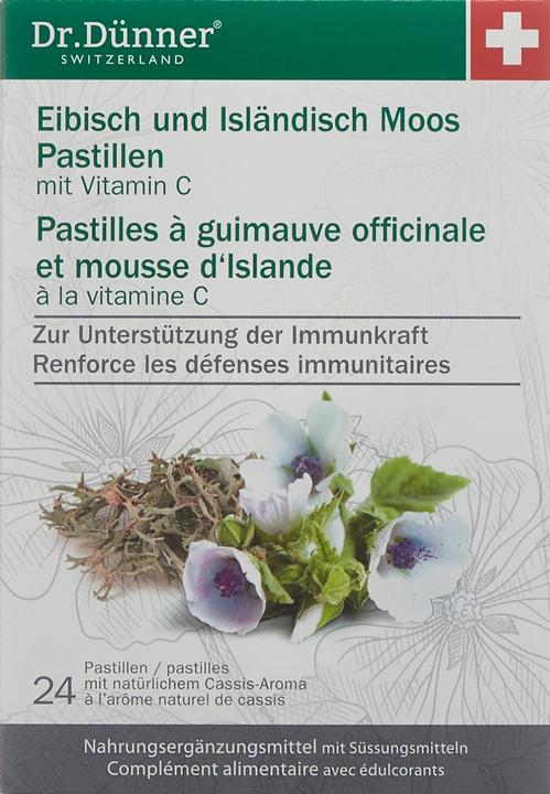 Actual product image Dr. Dünner Eibisch isländisch Moos Pastillen (24 Piece, Pastilles, 65 g)