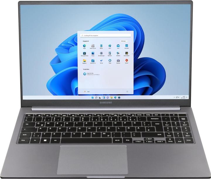 Actual product image Samsung Galaxy Book4 grey 39.6cm (15.6 ) Ci7 16GB 512GB (15.60", Intel Core i7-1355U, 16 GB, 512 GB, DE)