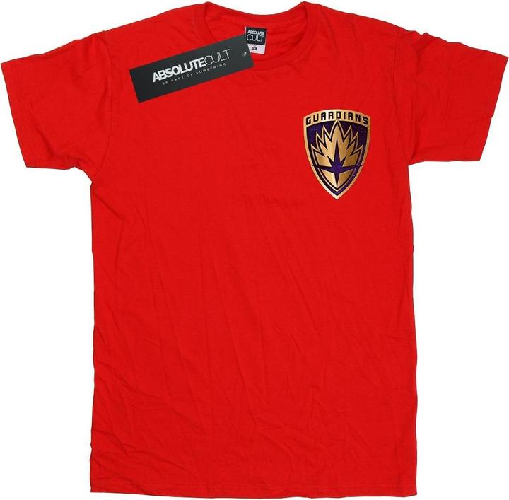 Guardians Of The Galaxy Shield Faux Pocket TShirt (M)