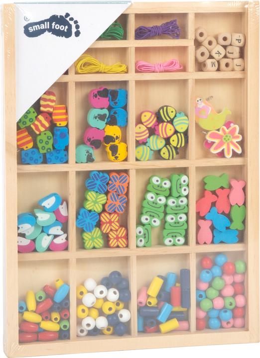 Productafbeelding small foot Kralen rijgen in houten doos