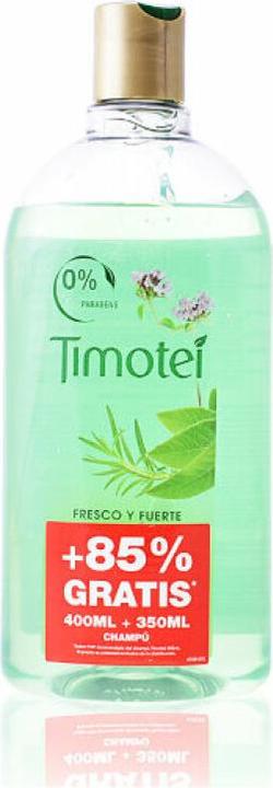 Actual product image Timotei FRESCO Y FUERTE champú hierbas alpinas 750 ml (750 ml, Liquid shampoo)