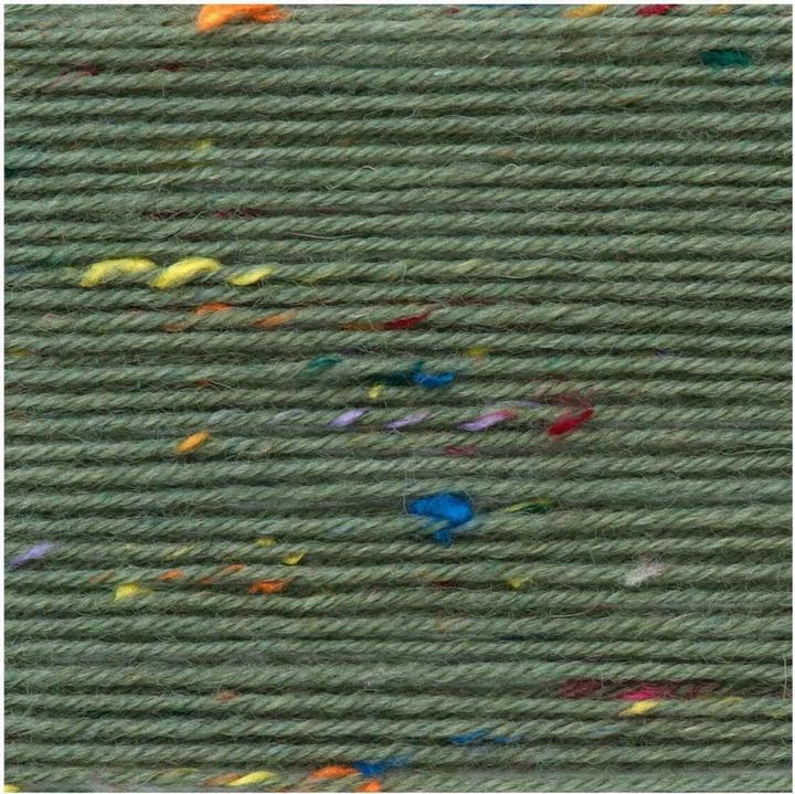 Produktbild Rico Design Wolle Soft Tweed für Socken 4-fädig, 100 g, Olivgrün (375 m)