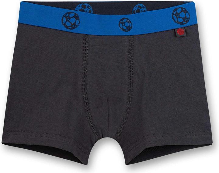 Produktbild Sanetta Jungen Hipshorts (Doppelpack) Blau und Dunkel Fussball (92, 2er Pack)