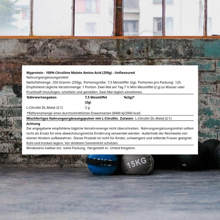 Actual product image MyProtein Citrulline Malate (Neutral, 1 pcs., 250 g)