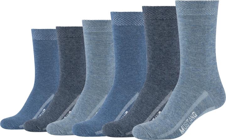 Mustang Women true denim organic Socken 6p