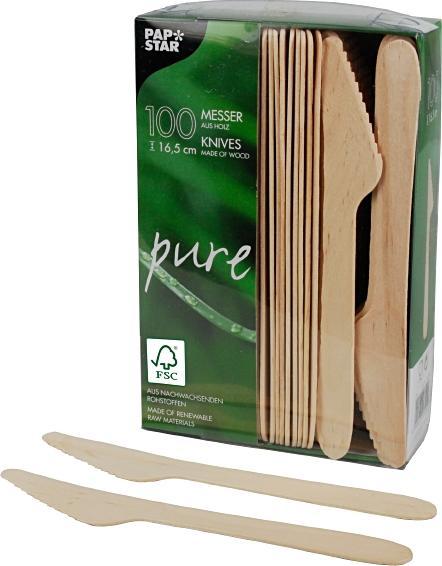 Produktbild Papstar Messer "pure" (100 x)