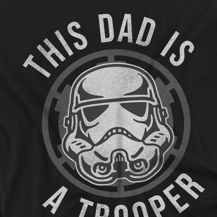 Produktbild Star Wars Dad Is A Trooper TShirt Vatertag (L)