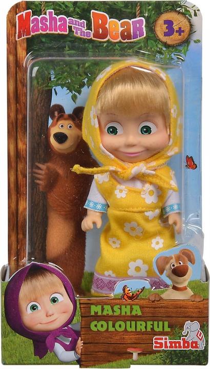 Produktbild Simba Masha Colourful, 4-sort. (12 cm)