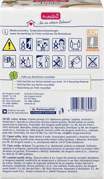 Produktbild dm Profissimo Teelichte 8 Stunden