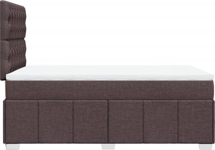 Produktbild VidaXL Boxspringbett Matratze Bett Einzelbett Polsterbett Dunkelbraun 90x200cm (90 x 200 cm)