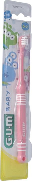 GUM Baby Zahnbürste 0-2 Jahre rosa (Weich, 1 x)