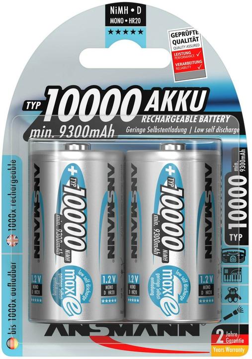 Ansmann Mono D (2 pcs, D, 9300 mAh)