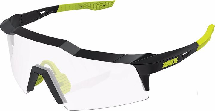 Produktbild 100% Speedcraft Small Photochromic Lens Sonnenbrille (Gloss Black, Photochrome)