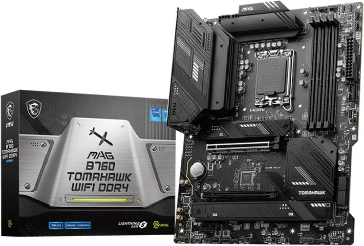 Produktbild MSI MAG B760 TOMAHAWK WIFI DDR4 (LGA 1700, Intel B760, ATX)