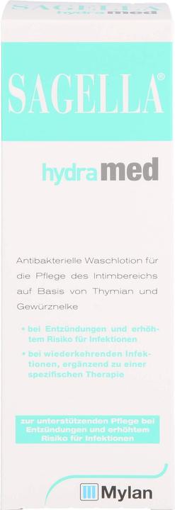 Actual product image Sagella hydramed antibacterial wash lotion, 250 ml Lotion (250 ml, Intimate washing lotion)