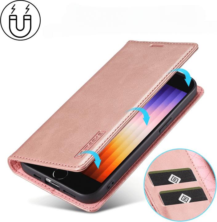Actual product image LC.Imeeke iPhone 16e - Flip Case Vintage (Apple iPhone 16e)
