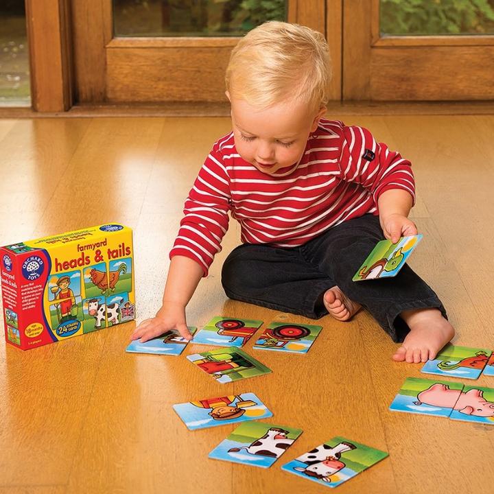 Actual product image Orchard Toys "Farmyard Heads and Tails" Ages 18+ months (12 pieces)