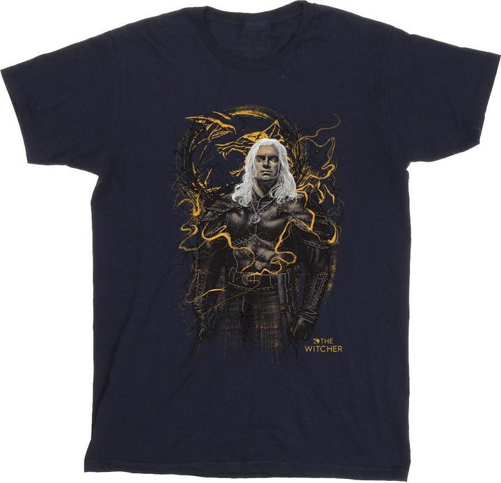 Netflix The Witcher Smoking Wolf TShirt (L)