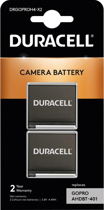 Actual product image Duracell 1x2 Li-Ion battery (Camera battery)