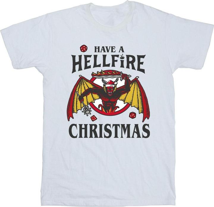 Netflix Stranger Things Hellfire Christmas TShirt Mädchen (128)