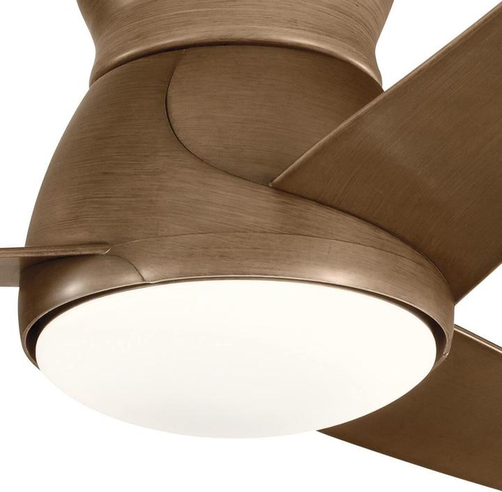Produktbild Elstead Lighting Eris leiser Deckenventilator mit LED Licht Ø152cm IP44 Aussenbereich + Fernbedienung Walnuss