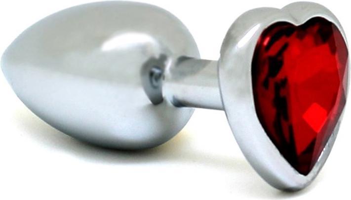 Produktbild Rimba Buttplug Edelstahl klein Herz Rot