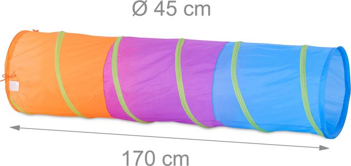 Actual product image Relaxdays Colourful play tunnel