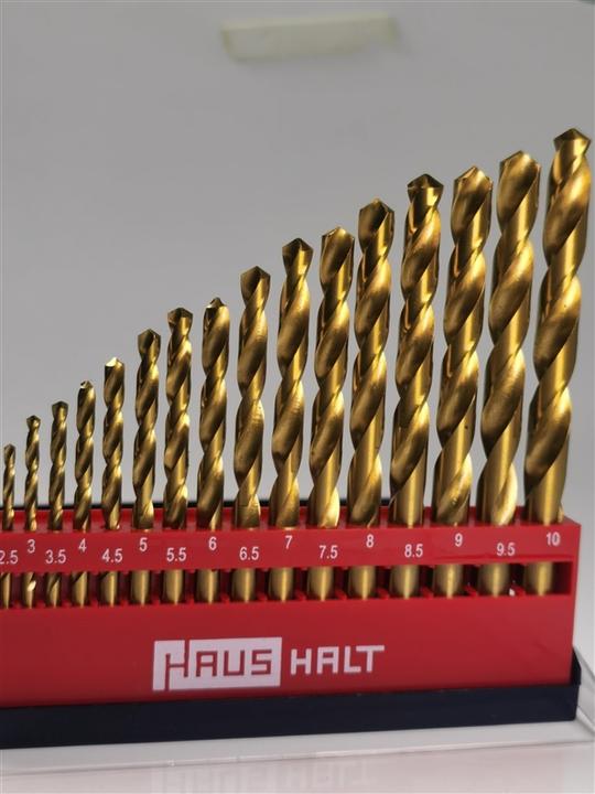 Actual product image DIY HSS TWIST DRILL SET 19PCS TITANIUM 1-10MM (Ø1-10mm)