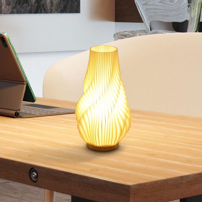 Produktbild Swisshandel24 Tischlampe, Smart Dimmbar LED Tischleuchte mit App/Sprachsteuerung, Weiss (E27)