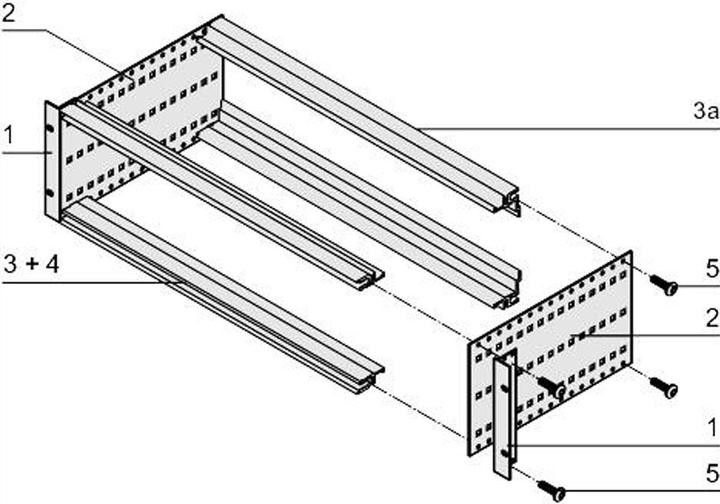Produktbild Schroff Bausatz, ungeschirmt, "flexible", für Steckverbindermontage - BGTR PRO F