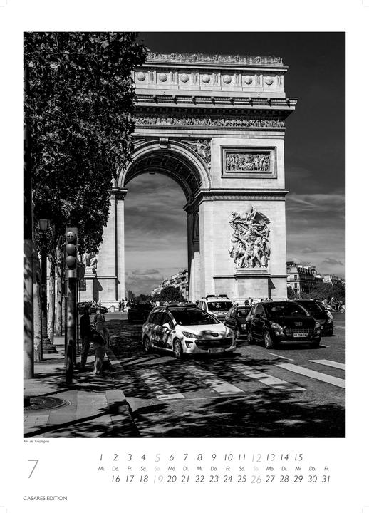 Produktbild Paris schwarz-weiss 2026 S 29x21cm (Kein Einband, Deutsch)