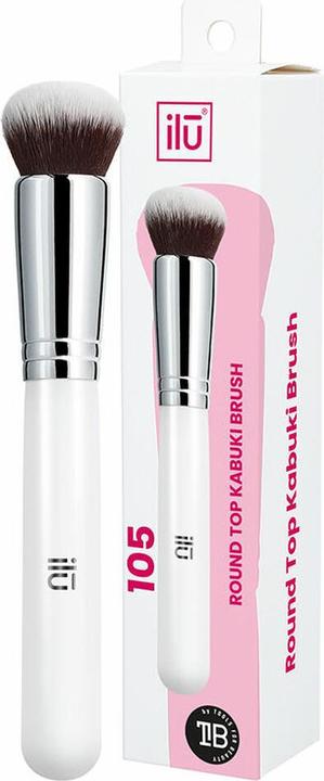 Tools for Beauty T4B 100 serie ILU Kabuki Flachpinsel Makeup Weiss Schminkpinsel Gesicht (105) (Foundation)