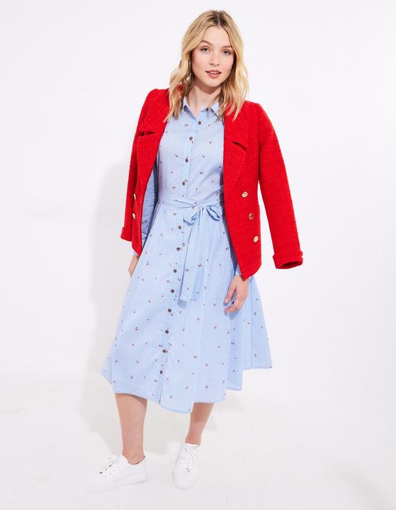 Actual product image Joe Browns PETITE Cherry Striped Shirt Dress (40)