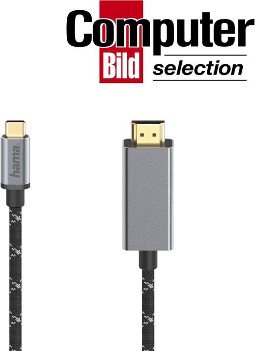 Produktbild Hama USB Typ C — HDMI (Typ A) (1.50 m, HDMI, USB)
