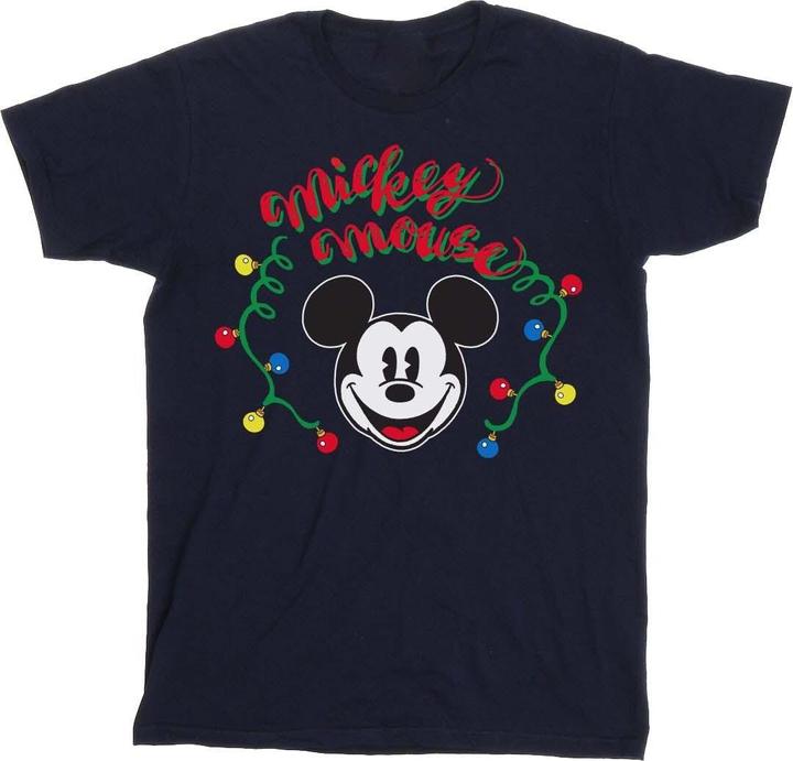 Disney Mickey Mouse Christmas Light Bulbs TShirt (XXL)