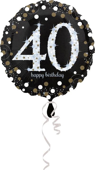 Produktbild Amscan Ballon 40 Jahre "Froher Geburtstag" (1 x)