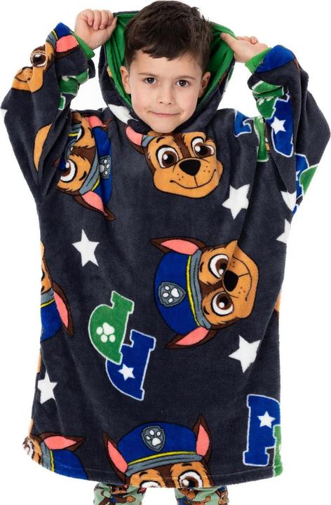 Immagine prodotto Paw Patrol Coperta con Cappuccio Chase Ragazzi (116, 122)