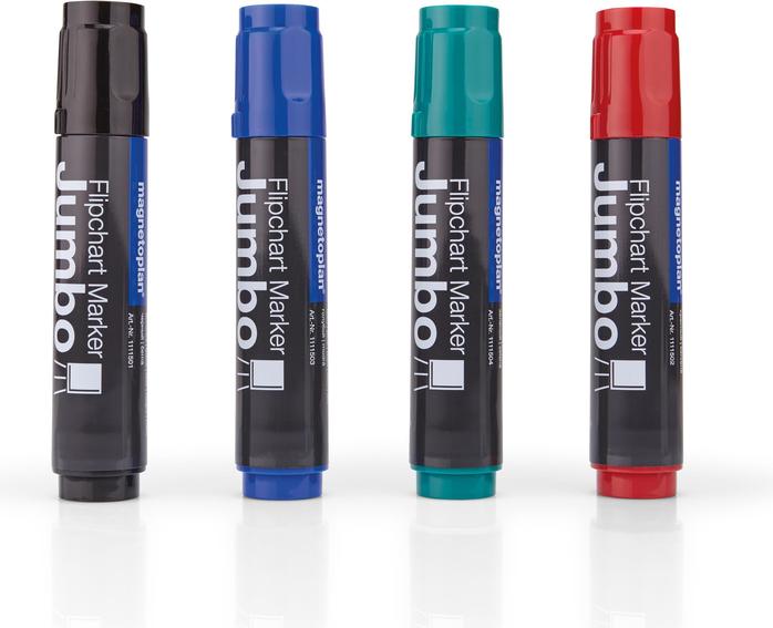 Actual product image Magnetoplan JUMBO - Flipchart Marker (Assorted, 10 mm, 4 x)