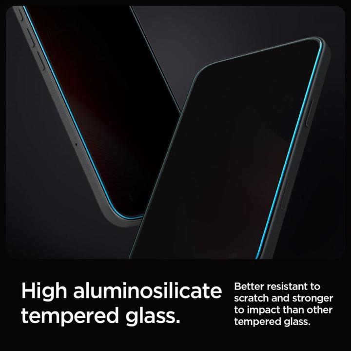 Produktbild Spigen Glas.Tr "Ez Fit" 2er-Pack fürfür iPhone 16 Pro Max 6,3" Privatsphäre (2 Stück, Apple iPhone 16 Pro Max)
