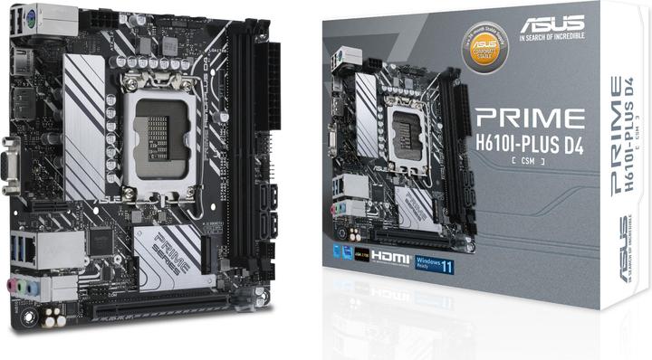 Image du produit ASUS MB Prime H610I-Plus (LGA 1700, Intel H610, Mini-ITX)