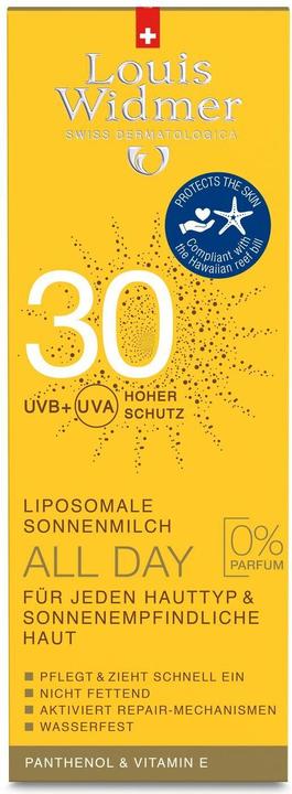 Produktbild Louis Widmer All Day (Sonnencreme, SPF 30, 200 ml, 255 g)