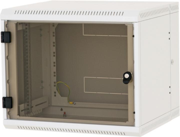 Actual product image Triton RBA-15-AD6-CAX-A1 - Wall-mounted 19" cabinet, 2-sectioned, 15 HU, 615 mm depth (15 RU, 19 inch rack)